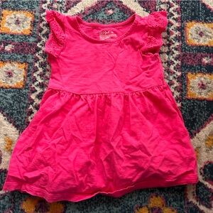 18m Pink Ruffle-Sleeve Play Dress